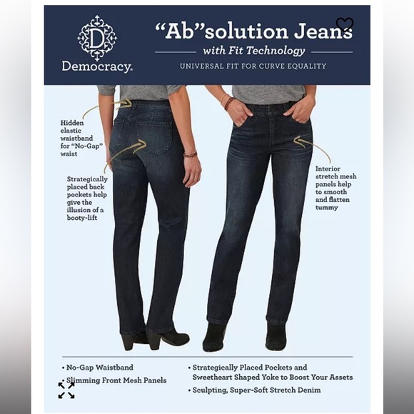 Democracy “Ab”solution Skinny Jeans - Size 2 - Picture 7 of 8